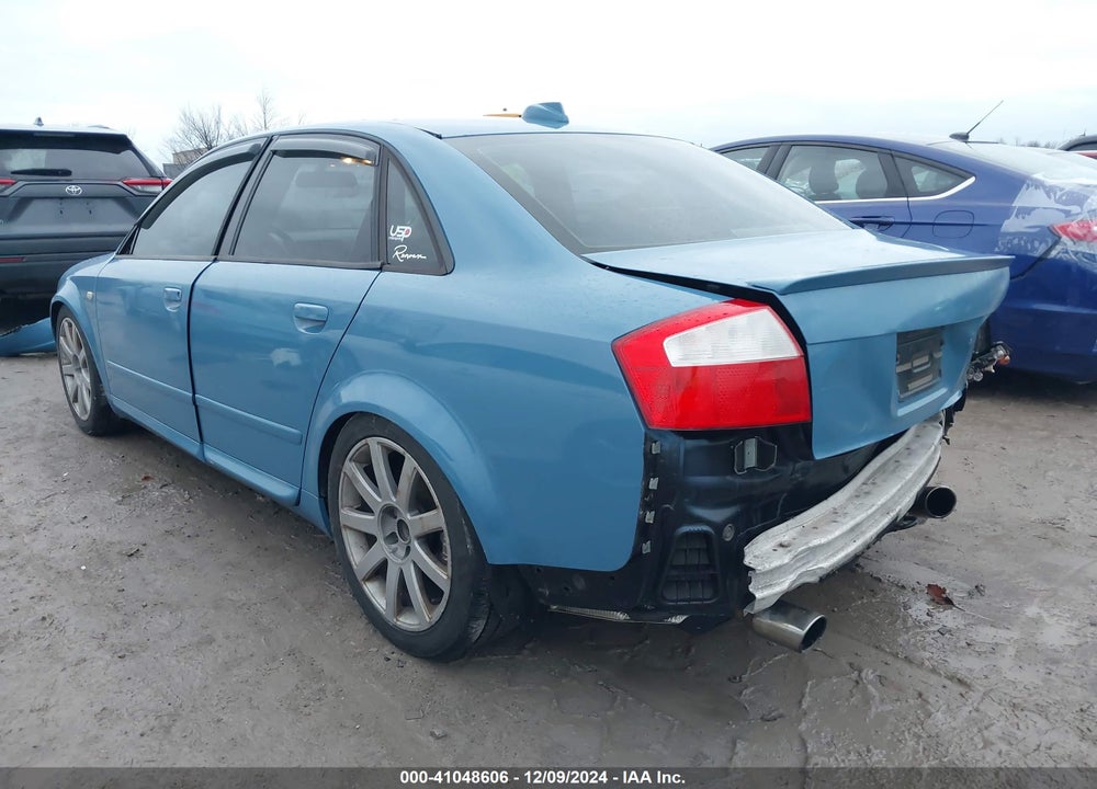 2004 AUDI A4 1.8T VIN: WAULC68E54A167278