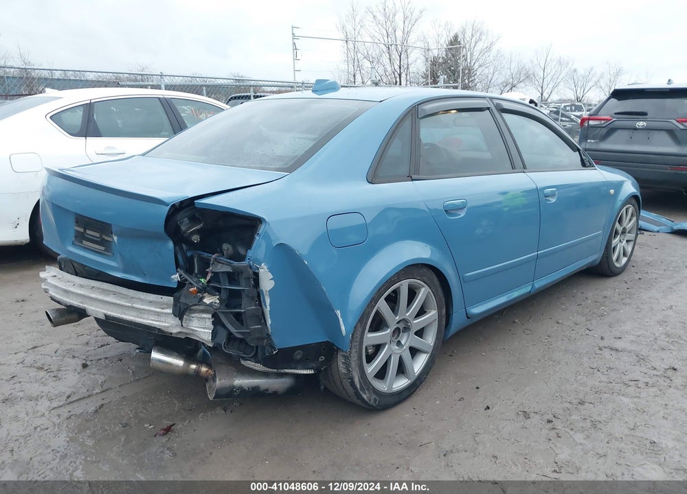 2004 AUDI A4 1.8T VIN: WAULC68E54A167278