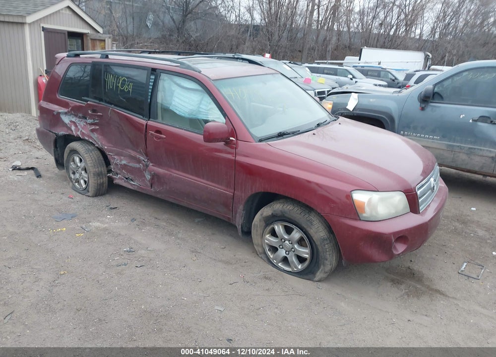 2007 TOYOTA HIGHLANDER V6 VIN: JTEEP21A270211548