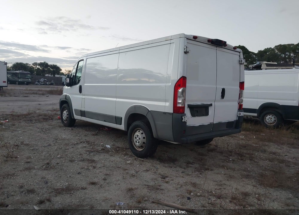 2018 RAM PROMASTER 1500 LOW ROOF 136 WB VIN: 3C6TRVAG8JE111665