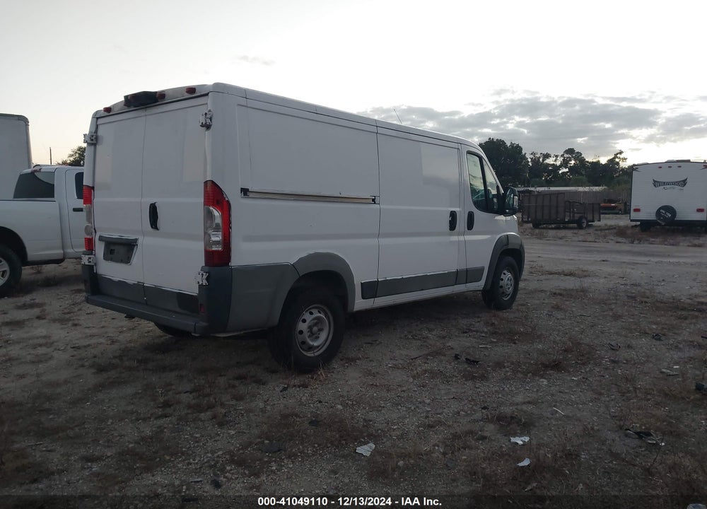 2018 RAM PROMASTER 1500 LOW ROOF 136 WB VIN: 3C6TRVAG8JE111665