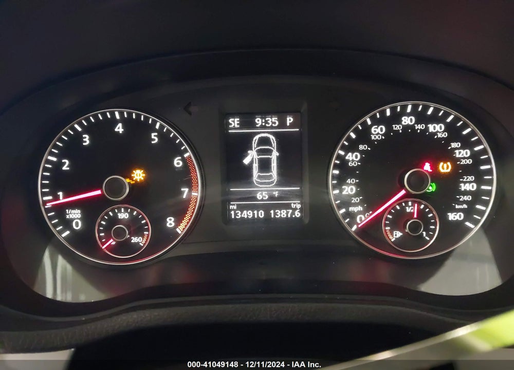 2013 VOLKSWAGEN PASSAT 2.5L SE VIN: 1VWBH7A33DC085842