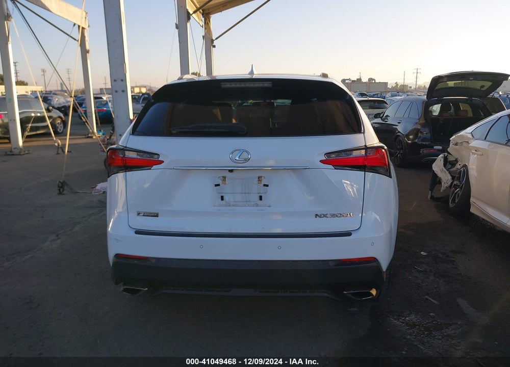 2017 LEXUS NX 200T F SPORT VIN: JTJYARBZ8H2058497