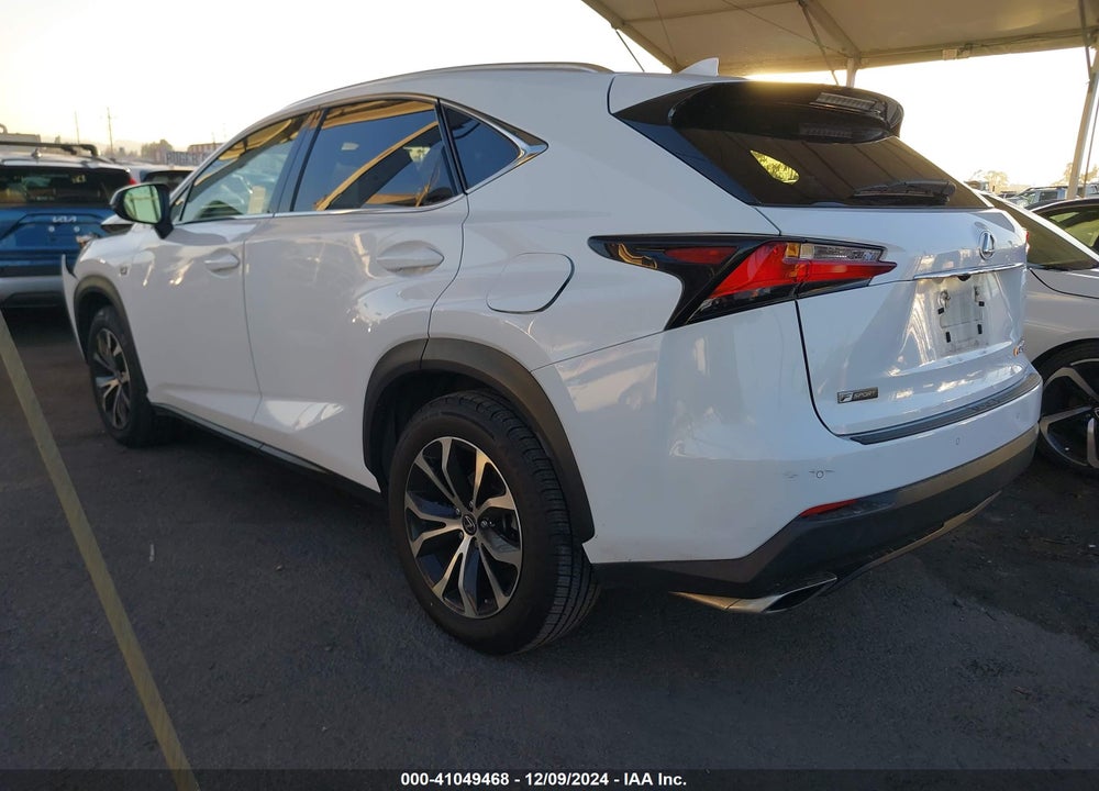 2017 LEXUS NX 200T F SPORT VIN: JTJYARBZ8H2058497