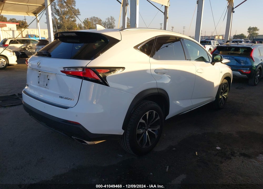 2017 LEXUS NX 200T F SPORT VIN: JTJYARBZ8H2058497