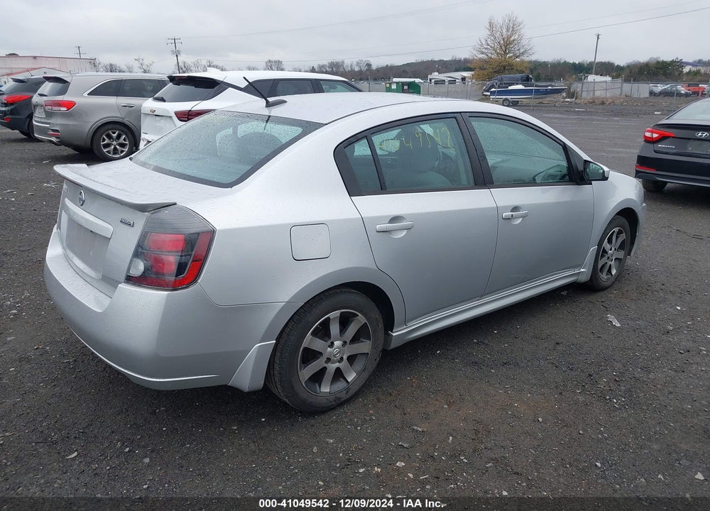 2012 NISSAN SENTRA 2.0 SR VIN: 3N1AB6AP4CL731182