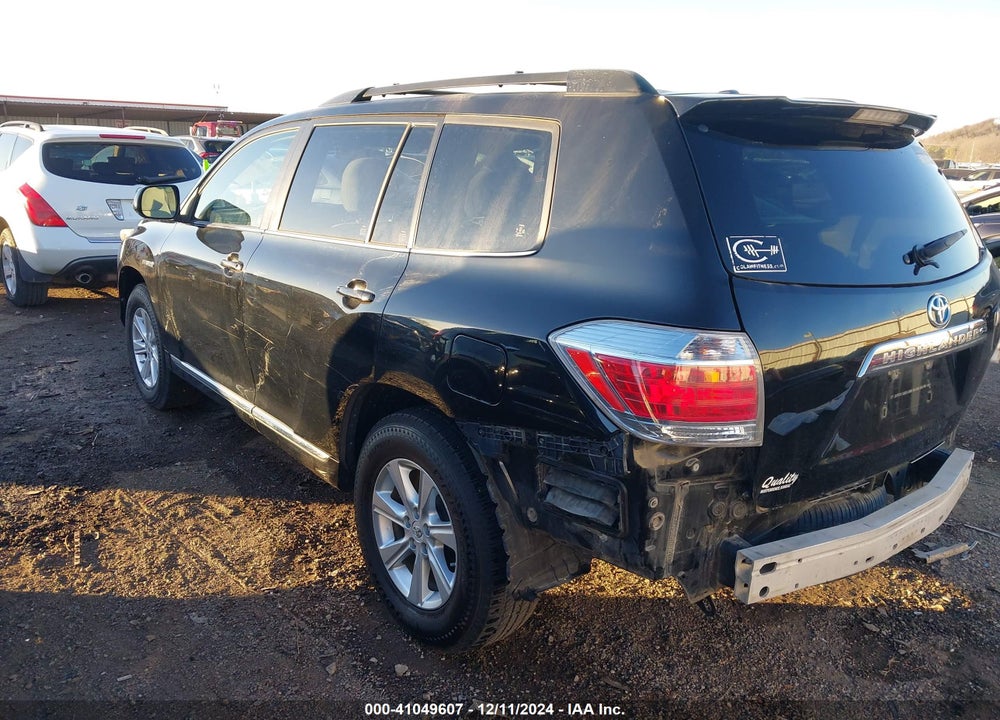 2012 TOYOTA HIGHLANDER HYBRID BASE V6 VIN: JTEBC3EH3C2006055
