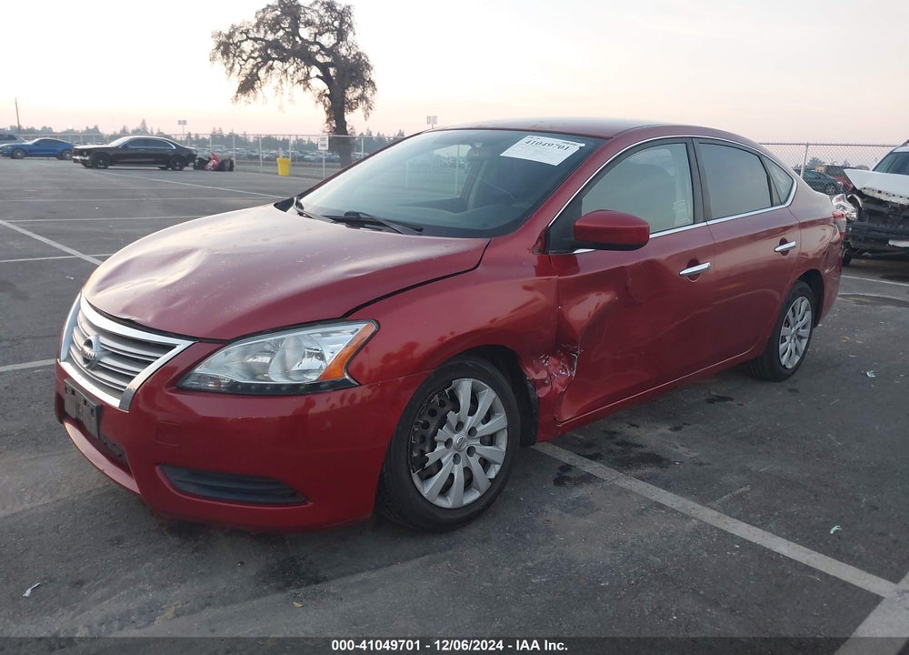 2014 NISSAN SENTRA S VIN: 3N1AB7APXEY265592