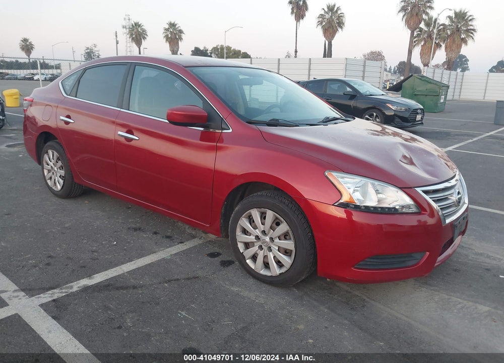 2014 NISSAN SENTRA S VIN: 3N1AB7APXEY265592