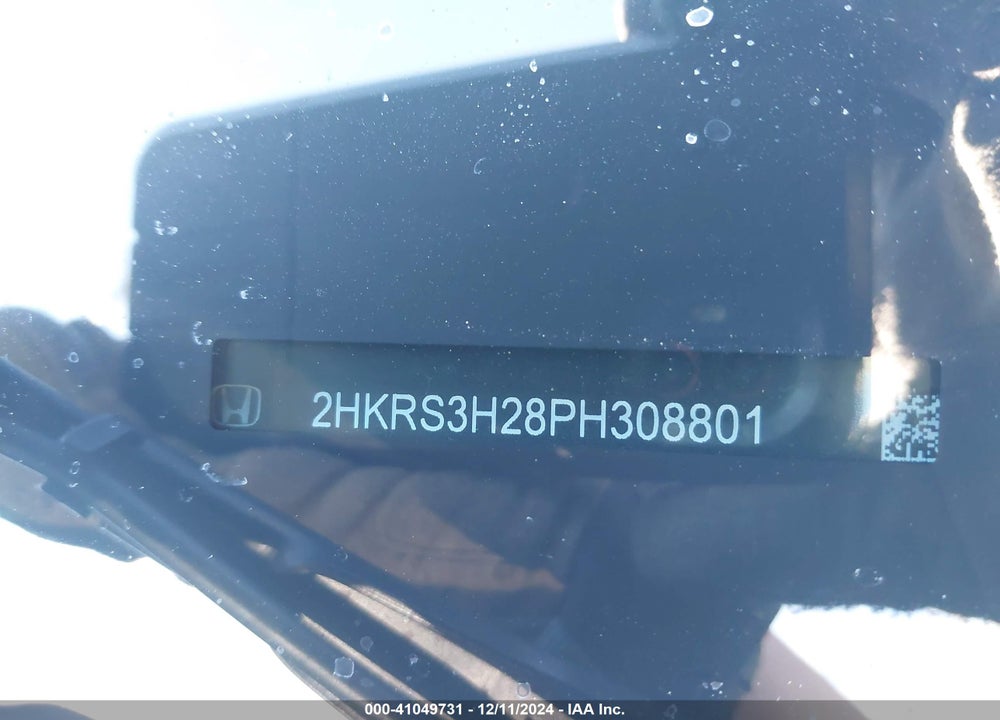 2023 HONDA CR-V LX 2WD VIN: 2HKRS3H28PH308801