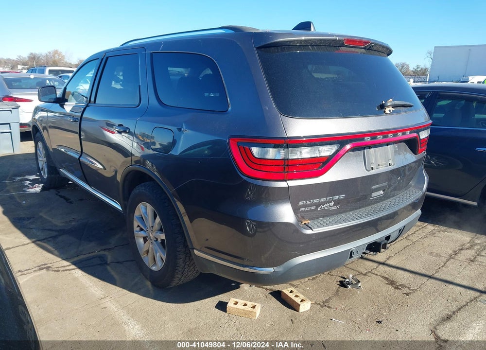 2015 DODGE DURANGO SXT VIN: 1C4RDJAG8FC729660