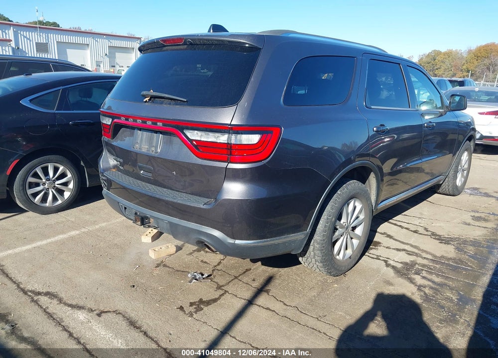 2015 DODGE DURANGO SXT VIN: 1C4RDJAG8FC729660