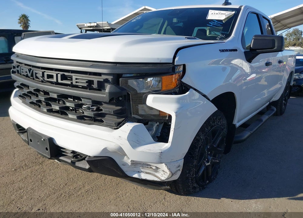 2024 CHEVROLET SILVERADO 1500 2WD STANDARD BED CUSTOM VIN: 1GCRABEK0RZ328439