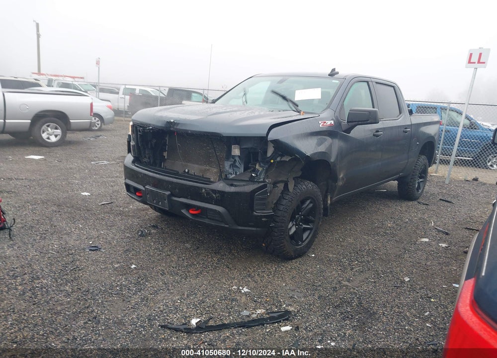 2021 CHEVROLET SILVERADO 1500 4WD SHORT BED CUSTOM TRAIL BOSS VIN: 3GCPYCEH7MG105868