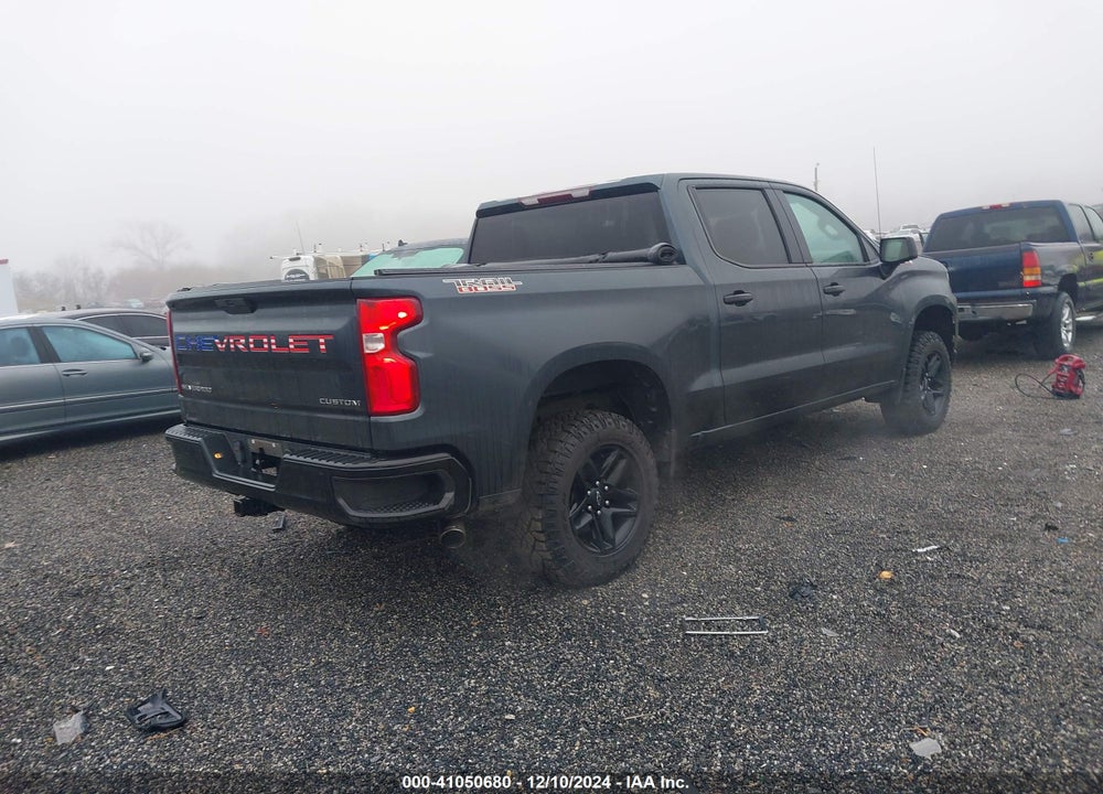 2021 CHEVROLET SILVERADO 1500 4WD SHORT BED CUSTOM TRAIL BOSS VIN: 3GCPYCEH7MG105868