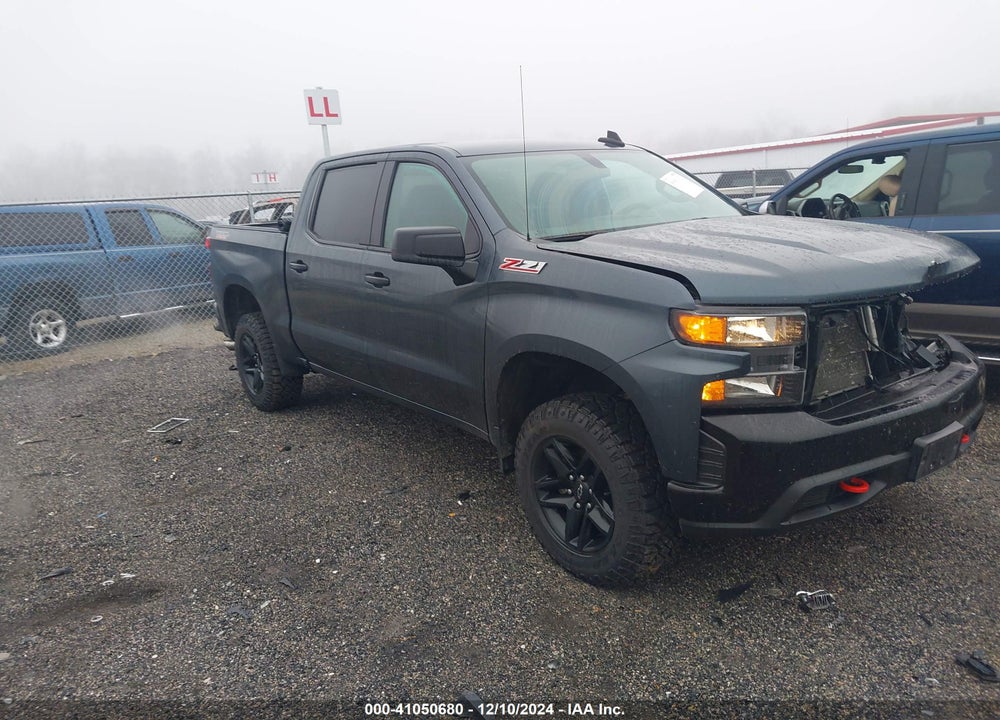 2021 CHEVROLET SILVERADO 1500 4WD SHORT BED CUSTOM TRAIL BOSS VIN: 3GCPYCEH7MG105868