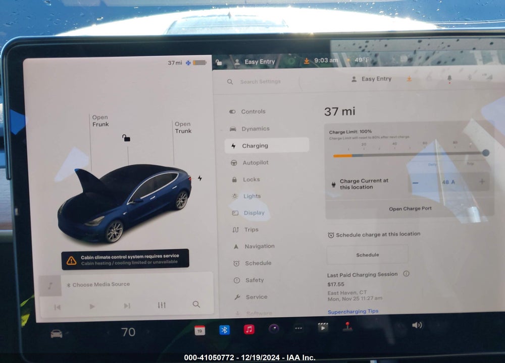2020 TESLA MODEL 3 LONG RANGE DUAL MOTOR ALL-WHEEL DRIVE VIN: 5YJ3E1EB4LF782940
