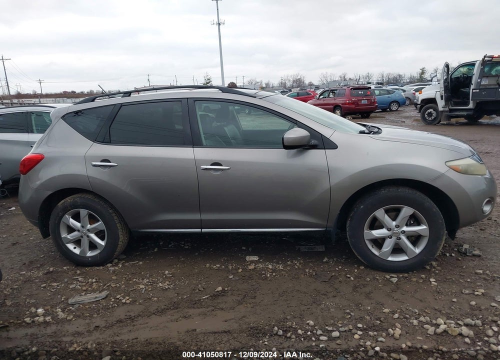 2009 NISSAN MURANO SL VIN: JN8AZ18W39W145590