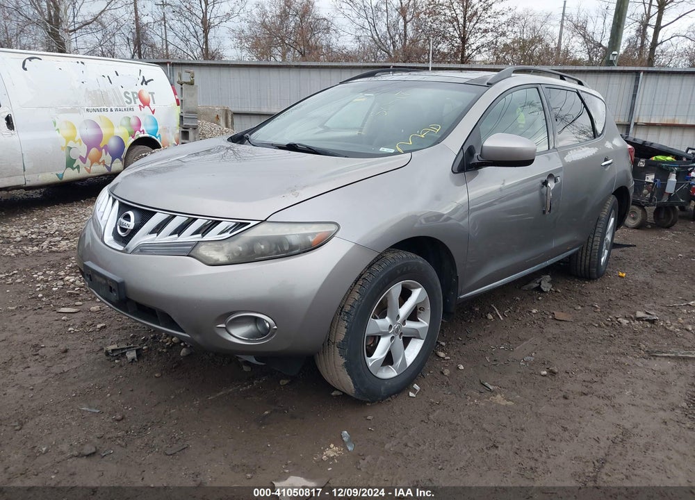 2009 NISSAN MURANO SL VIN: JN8AZ18W39W145590