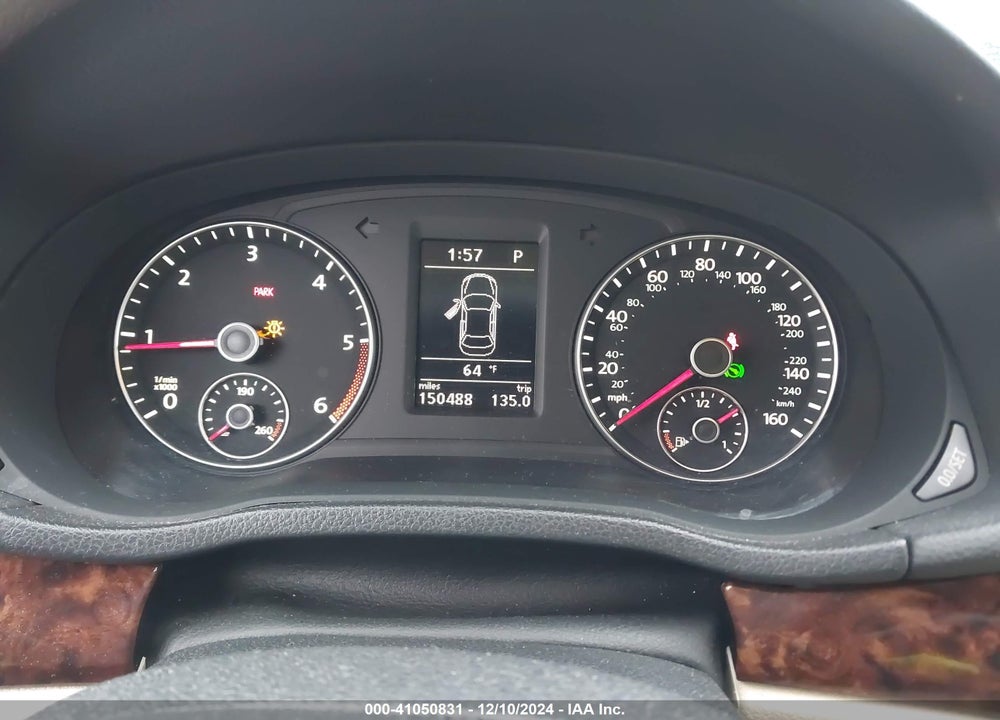 2012 VOLKSWAGEN PASSAT 2.0L TDI SEL PREMIUM VIN: 1VWCN7A33CC097582