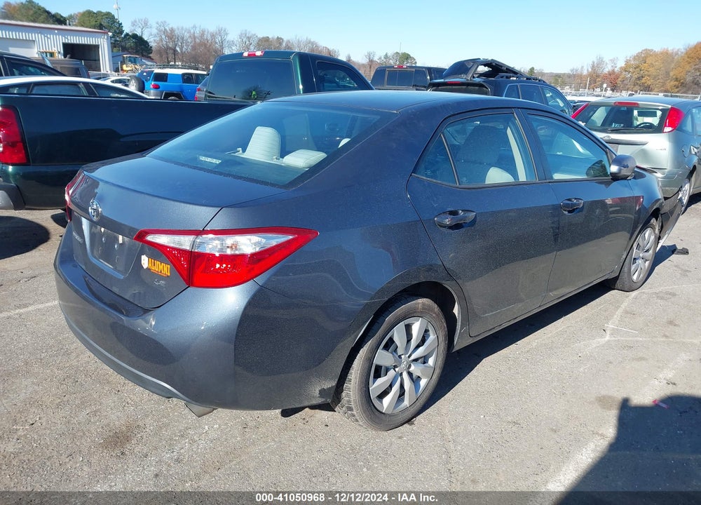 2016 TOYOTA COROLLA LE VIN: 2T1BURHE4GC686867