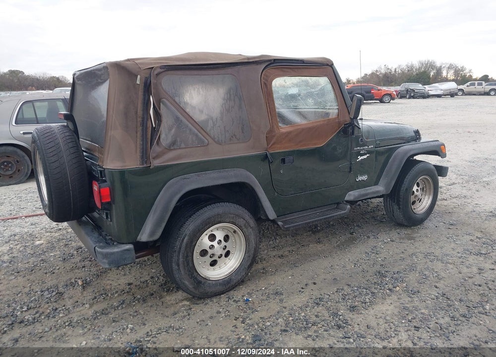 1998 JEEP WRANGLER SPORT VIN: 1J4FY19S6WP791125