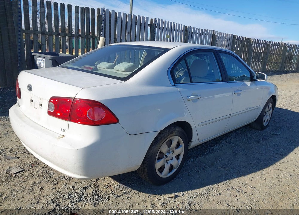 2007 KIA OPTIMA LX VIN: KNAGE123375117143