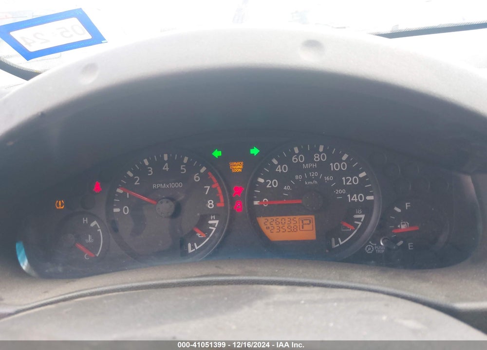 2006 NISSAN XTERRA X VIN: 5N1AN08U46C543237