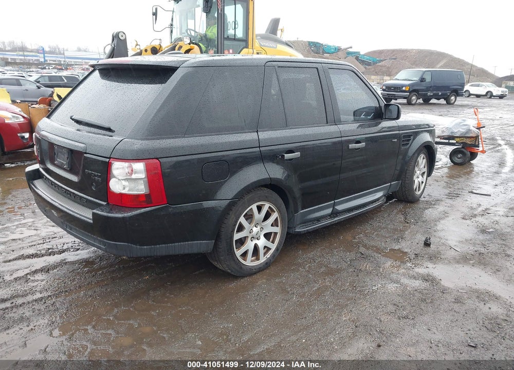 2009 LAND ROVER RANGE ROVER SPORT HSE VIN: SALSK25429A196999