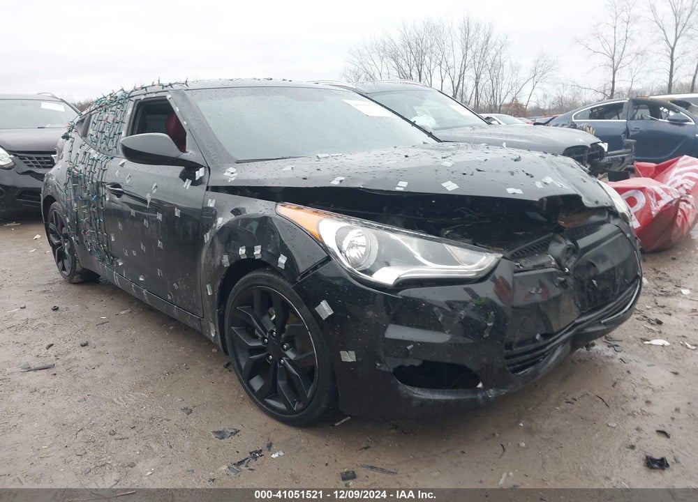 2012 HYUNDAI VELOSTER BASE W/RED/BLACK VIN: KMHTC6AD8CU076180
