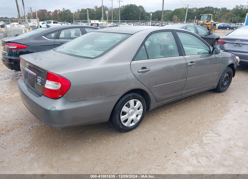 2004 TOYOTA CAMRY LE VIN: 4T1BE32K74U874933