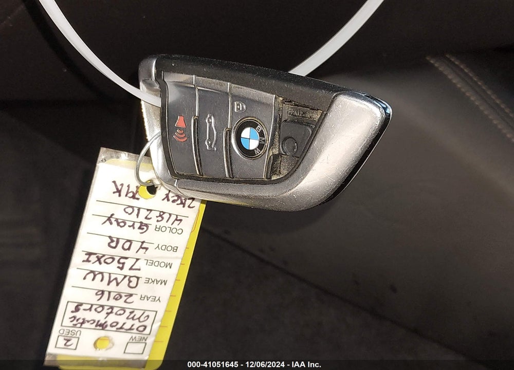2016 BMW 750I VIN: WBA7F2C58GG418210