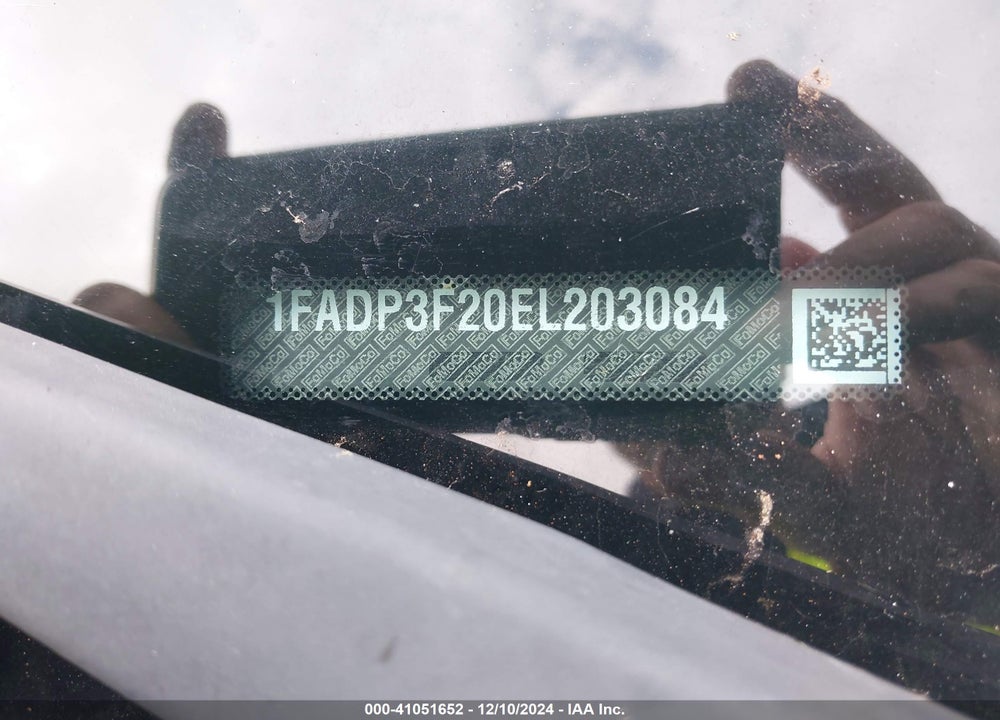 2014 FORD FOCUS SE VIN: 1FADP3F20EL203084