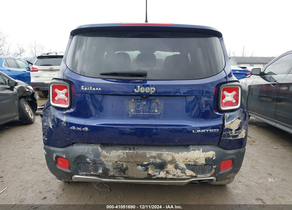 2017 JEEP RENEGADE LIMITED 4X4 VIN: ZACCJBDB9HPE70616
