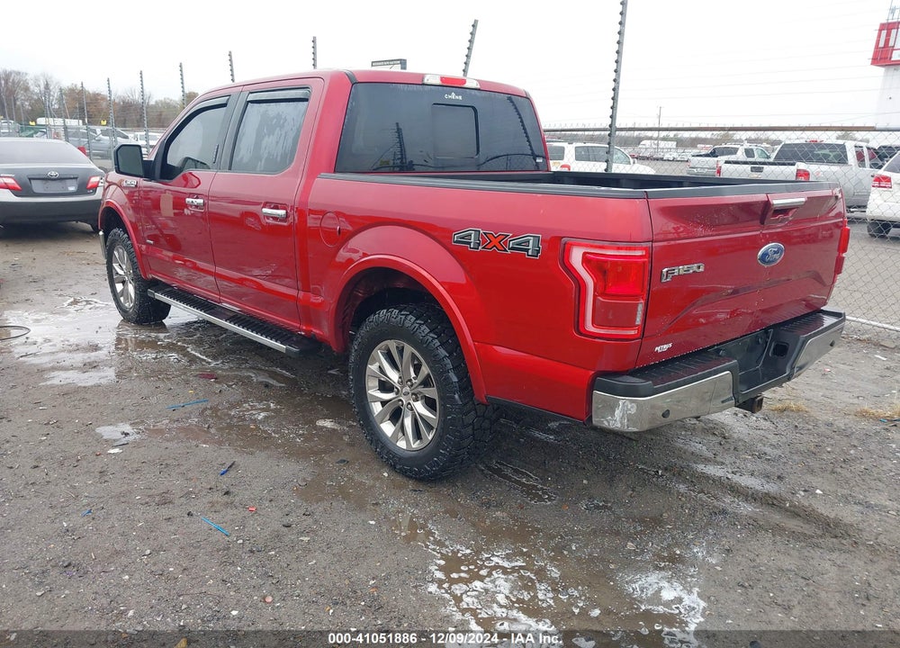 2017 FORD F-150 LARIAT VIN: 1FTEW1EG2HKD85870
