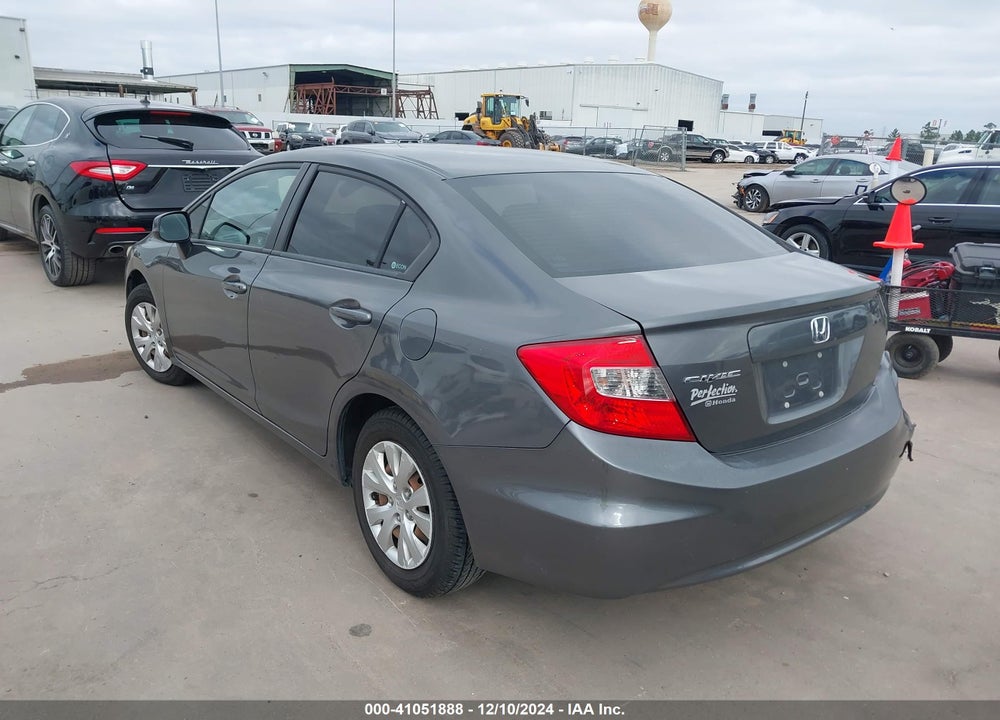 2012 HONDA CIVIC LX VIN: 2HGFB2F58CH568890