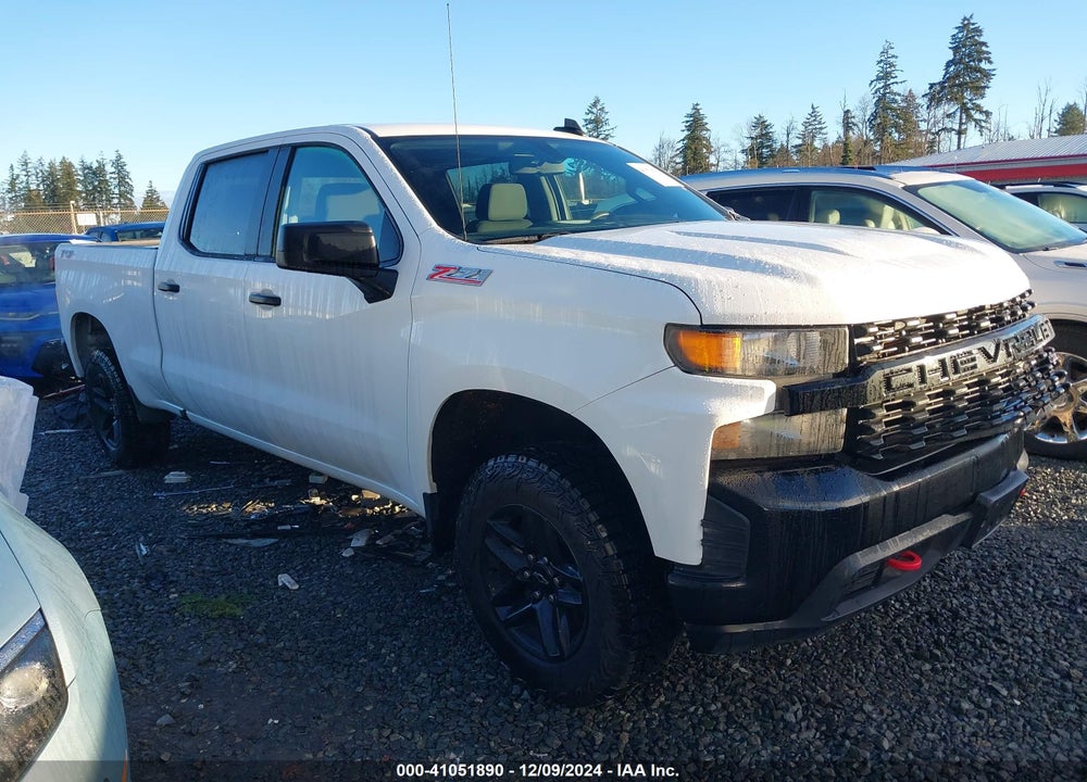 2021 CHEVROLET SILVERADO 1500 4WD  SHORT BED CUSTOM TRAIL BOSS/4WD  STANDARD BED CUSTOM TRAIL BOSS VIN: 1GCPYCEF5MZ201528