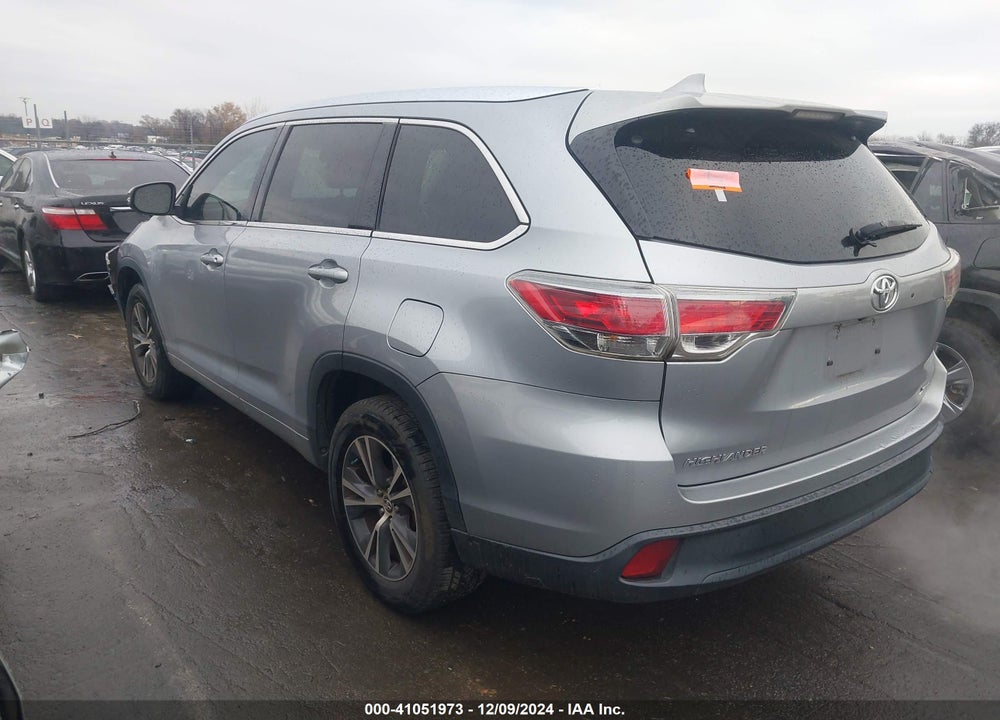 2016 TOYOTA HIGHLANDER XLE V6 VIN: 5TDKKRFH7GS178600