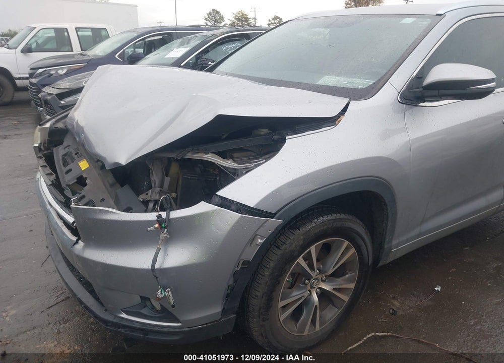 2016 TOYOTA HIGHLANDER XLE V6 VIN: 5TDKKRFH7GS178600