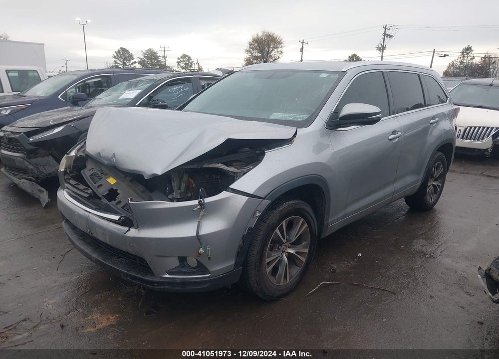 2016 TOYOTA HIGHLANDER XLE V6 VIN: 5TDKKRFH7GS178600