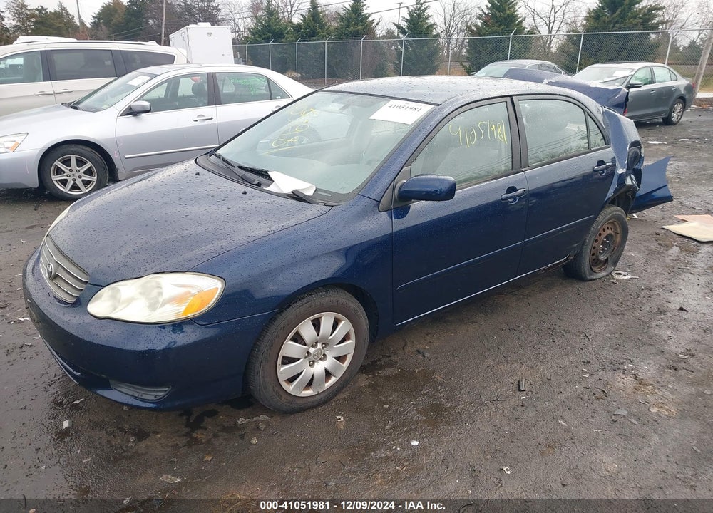 2003 TOYOTA COROLLA LE VIN: 1NXBR38E23Z098960