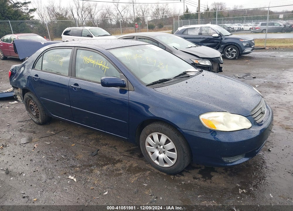 2003 TOYOTA COROLLA LE VIN: 1NXBR38E23Z098960