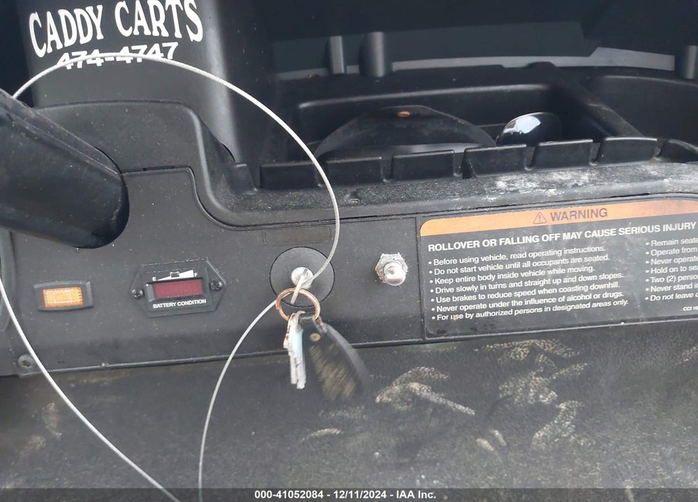 2008 CLUB CAR GOLF CART VIN: 4P0734465853