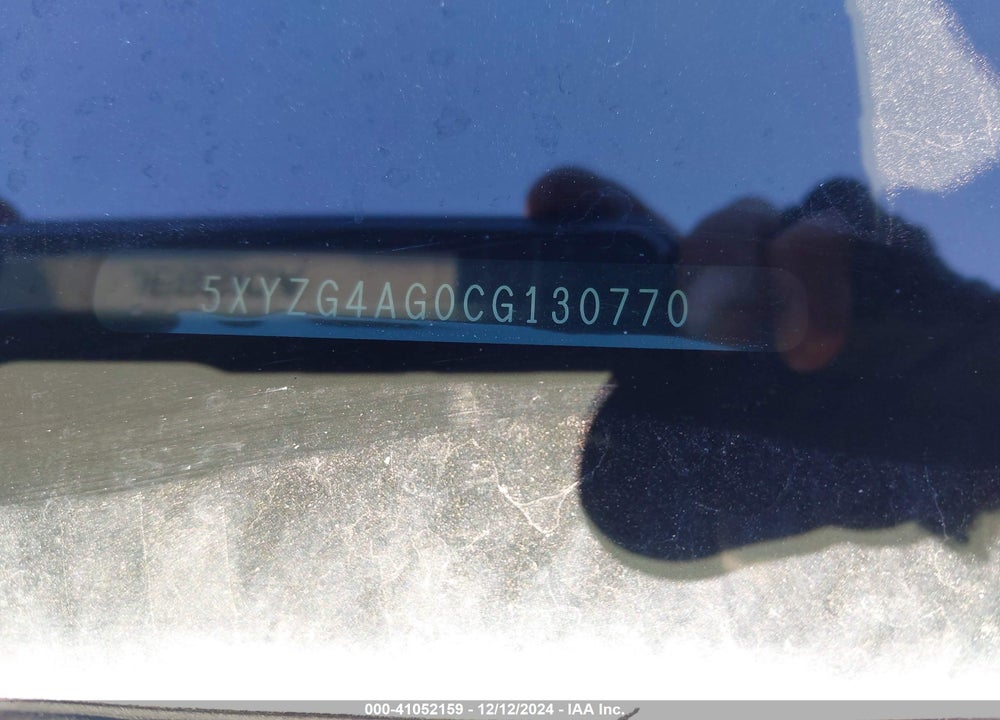 2012 HYUNDAI SANTA FE GLS V6 VIN: 5XYZG4AG0CG130770