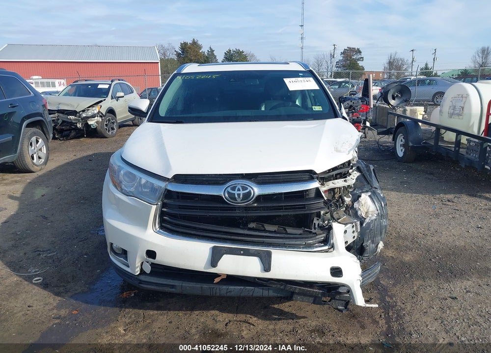 2016 TOYOTA HIGHLANDER LIMITED PLATINUM V6 VIN: 5TDDKRFH8GS298768