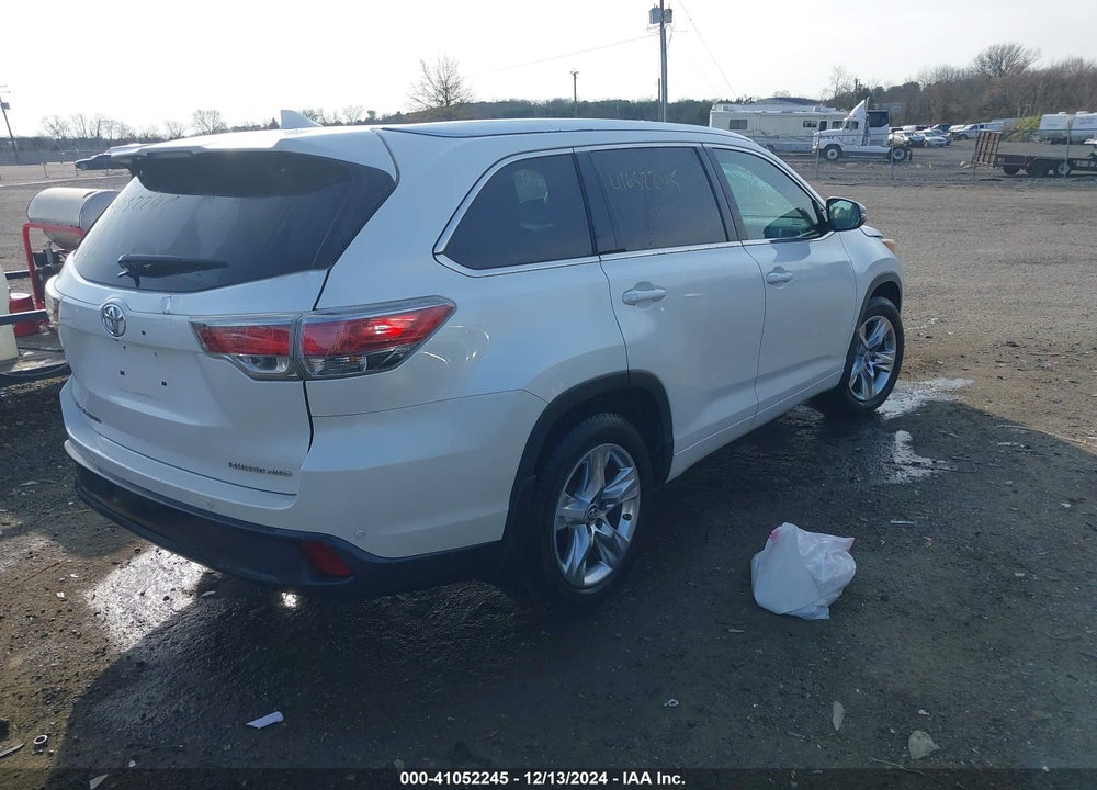 2016 TOYOTA HIGHLANDER LIMITED PLATINUM V6 VIN: 5TDDKRFH8GS298768