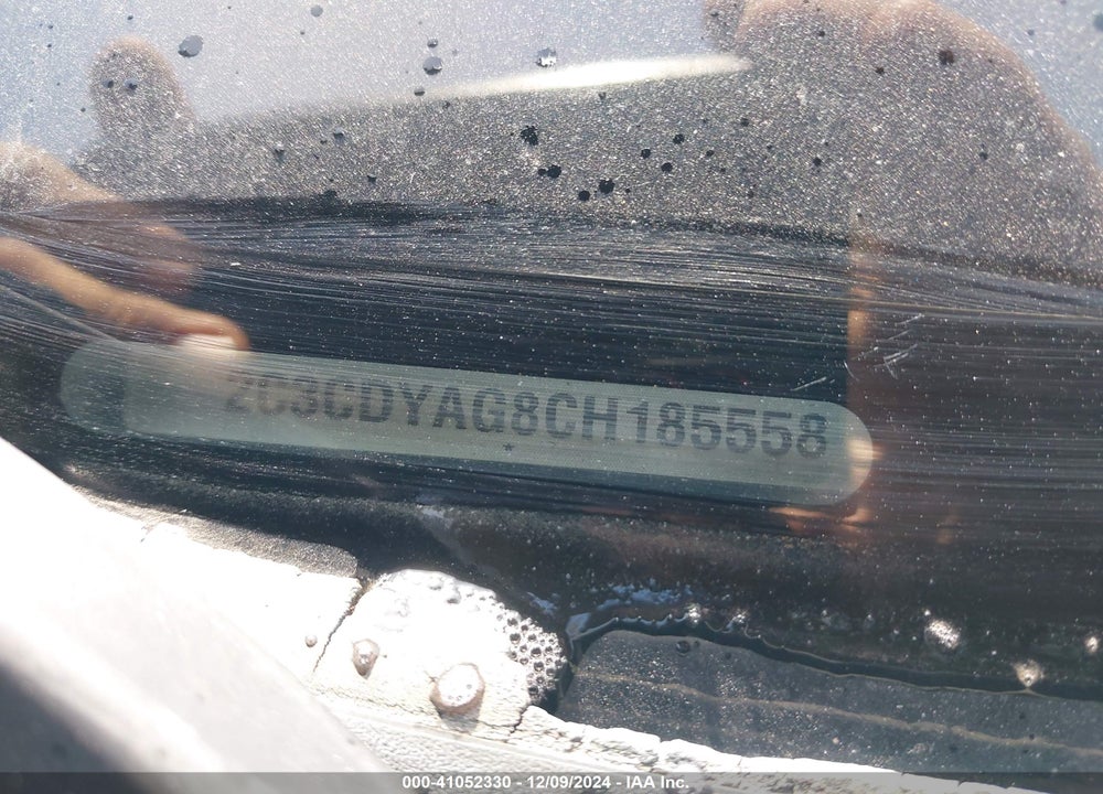 2012 DODGE CHALLENGER SXT VIN: 2C3CDYAG8CH185558