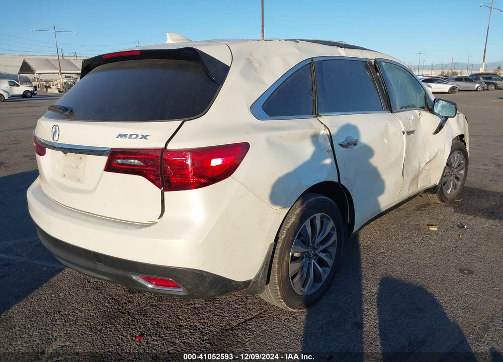 2014 ACURA MDX TECHNOLOGY PACKAGE VIN: 5FRYD3H47EB018034