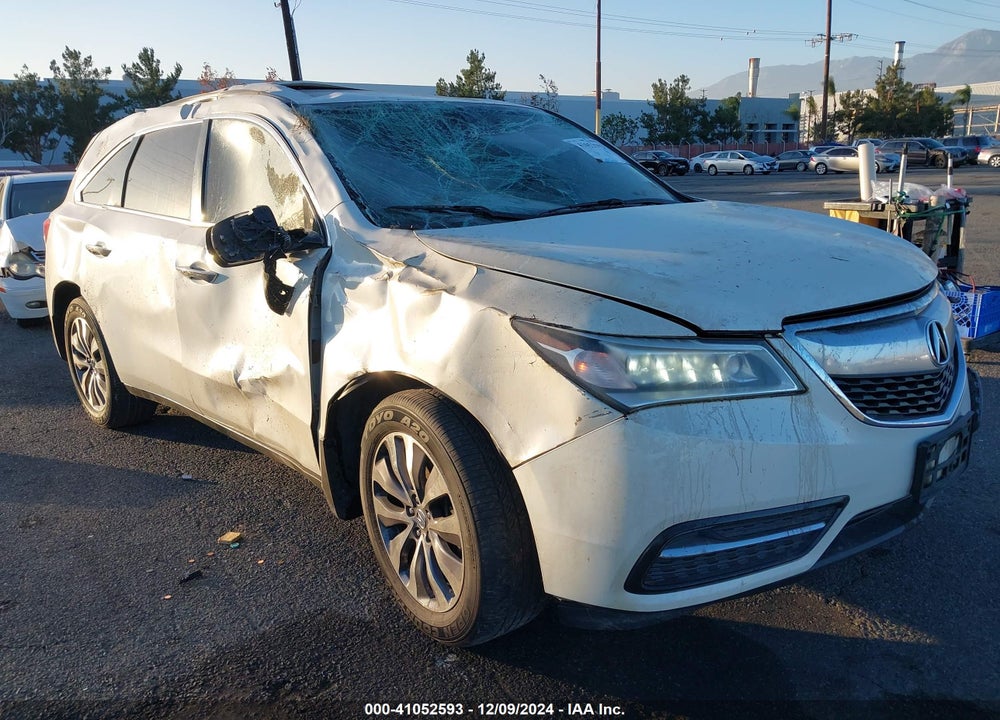 2014 ACURA MDX TECHNOLOGY PACKAGE VIN: 5FRYD3H47EB018034