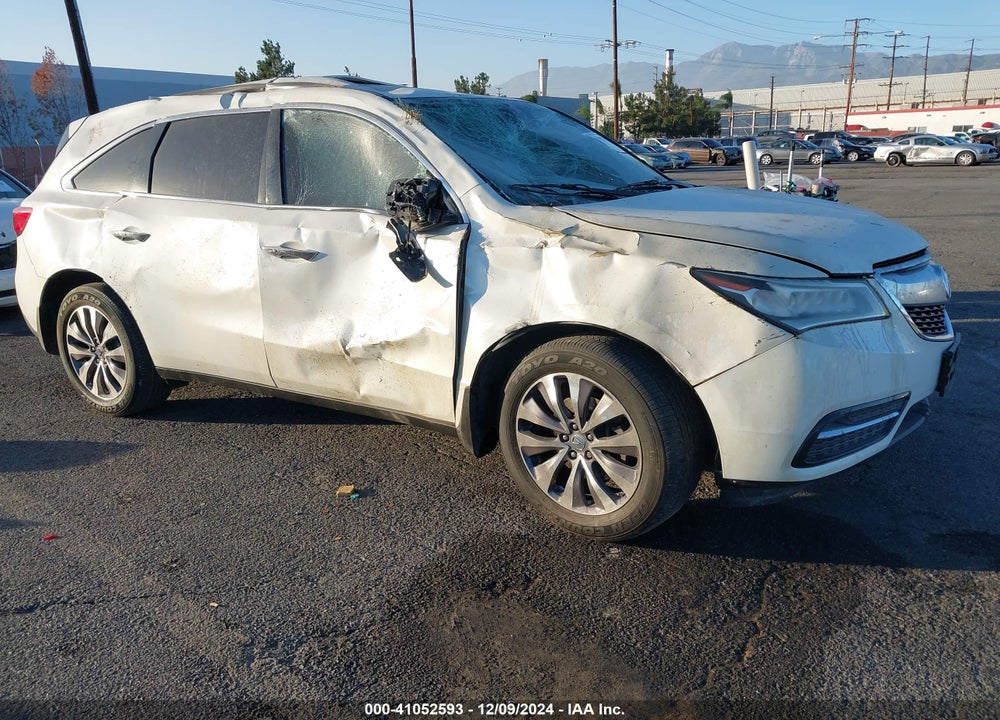 2014 ACURA MDX TECHNOLOGY PACKAGE VIN: 5FRYD3H47EB018034